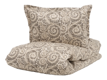 Billede af Borås Cotton sengetøj - 140x220 cm - Bianca Beige - Sengesæt i 100% bomuldssatin - Borås Cotton sengelinned